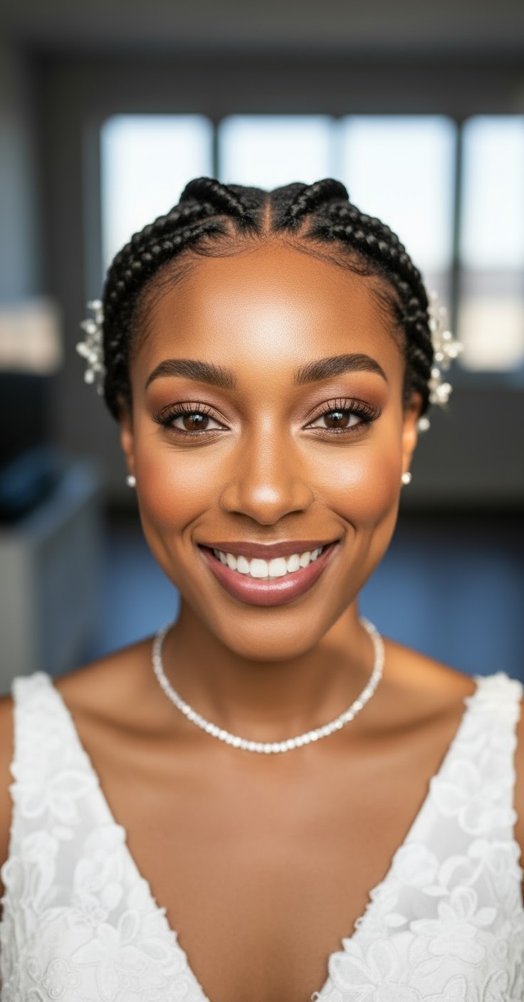 After Dutch Braid Wedding Hairstyle